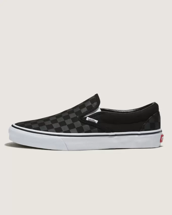 Pantof lat cu tablă de șah Customs Classic Slip-On Pantof lat cu tablă de șah Customs Classic Slip-On