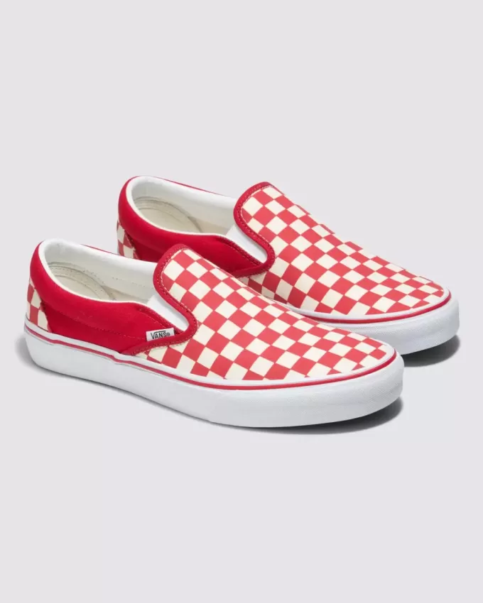 Pantof lat cu tablă de șah Customs Classic Slip-On Pantof lat cu tablă de șah Customs Classic Slip-On