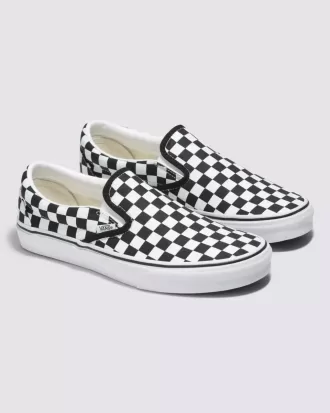 Pantof lat cu tablă de șah Customs Classic Slip-On