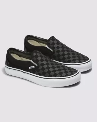 Pantof lat cu tablă de șah Customs Classic Slip-On