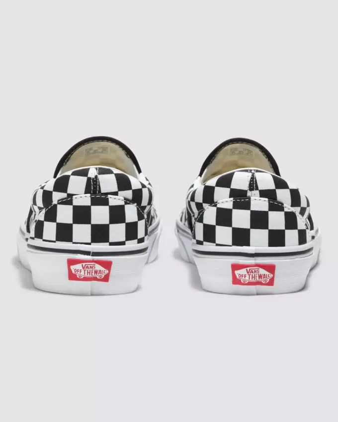 Pantof lat cu tablă de șah Customs Classic Slip-On Pantof lat cu tablă de șah Customs Classic Slip-On