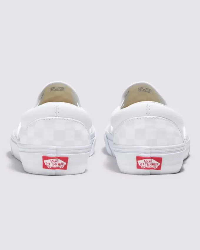 Pantof lat cu tablă de șah Customs Classic Slip-On Pantof lat cu tablă de șah Customs Classic Slip-On