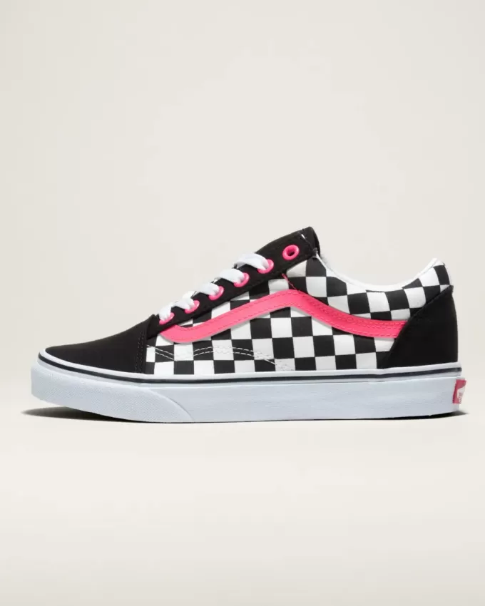 Pantof lat cu tablă de șah Customs Old Skool Pantof lat cu tablă de șah Customs Old Skool