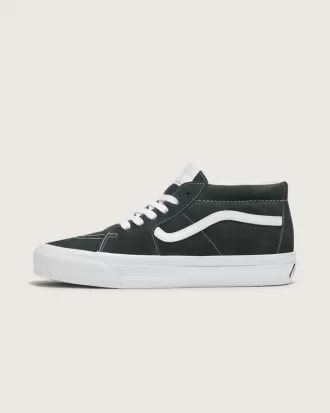 Pantof premium Sk8-Mid din piele intoarsa
