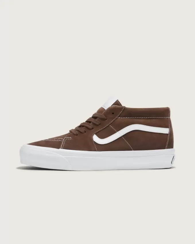 Pantof premium Sk8-Mid din piele intoarsa Pantof premium Sk8-Mid din piele intoarsa