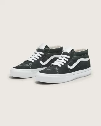 Pantof premium Sk8-Mid din piele intoarsa