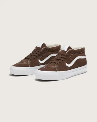 Pantof premium Sk8-Mid din piele intoarsa