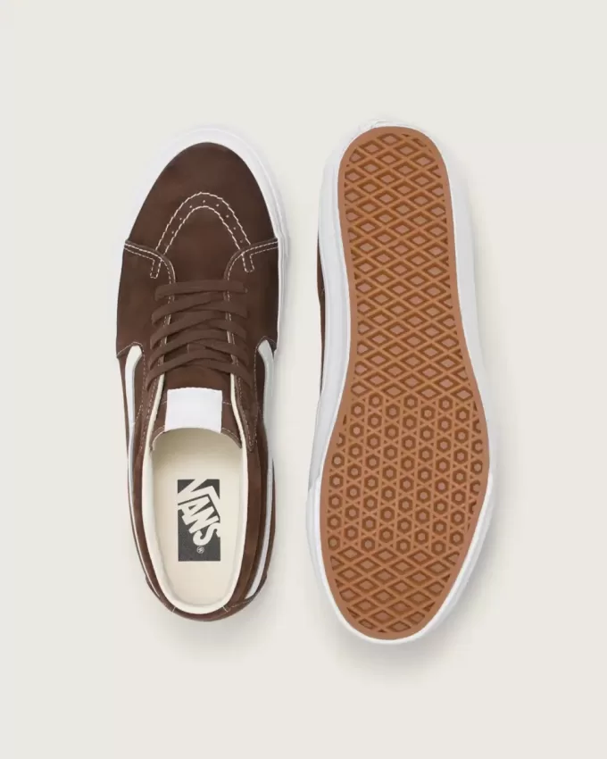 Pantof premium Sk8-Mid din piele intoarsa Pantof premium Sk8-Mid din piele intoarsa