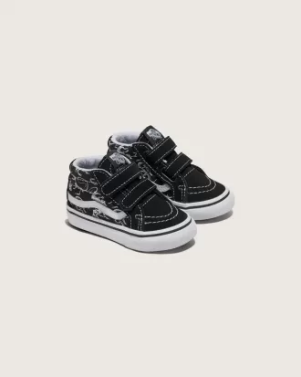 Pantof Sk8-Mid Reissue V Skeletons pentru copil mic