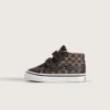 Pantof Sk8-Mid V Checkerboard pentru copil mic