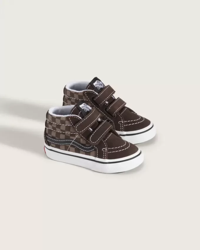 Pantof Sk8-Mid V Checkerboard pentru copil mic