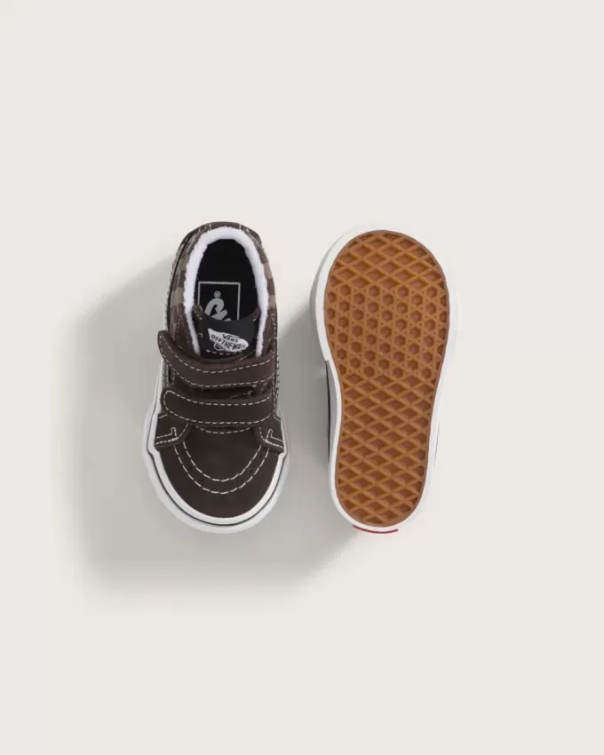Pantof Sk8-Mid V Checkerboard pentru copil mic
