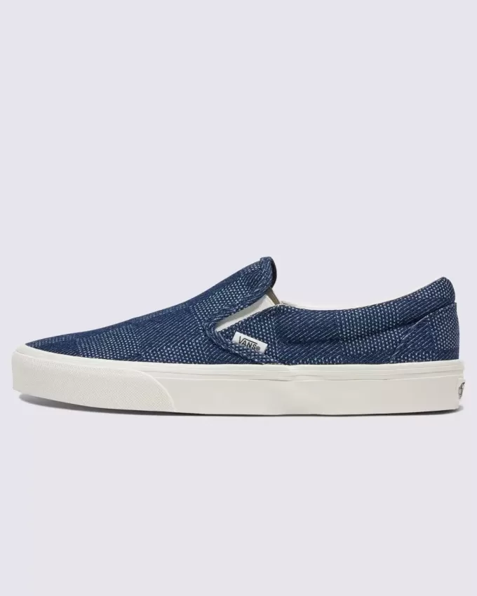 Pantofi clasici din denim cu slip-on