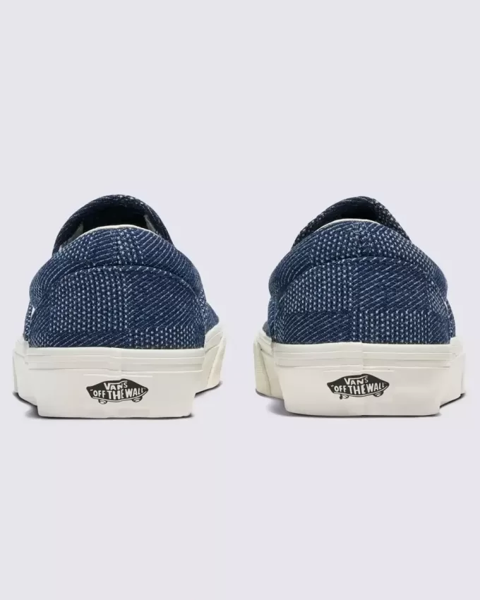 Pantofi clasici din denim cu slip-on