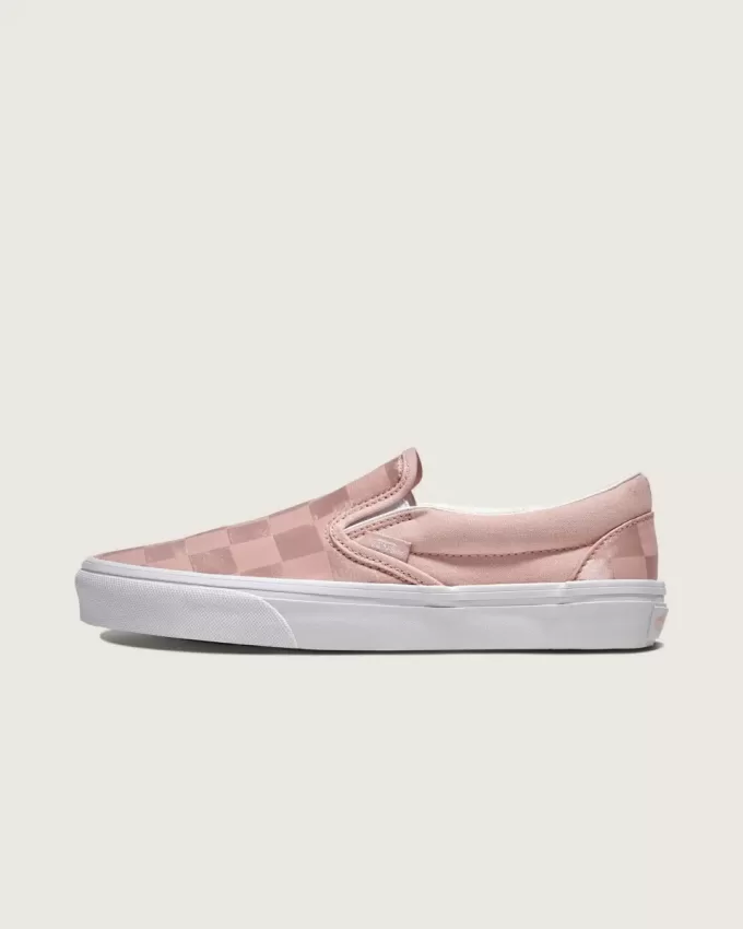 Pantofi clasici din satin cu slip-on
