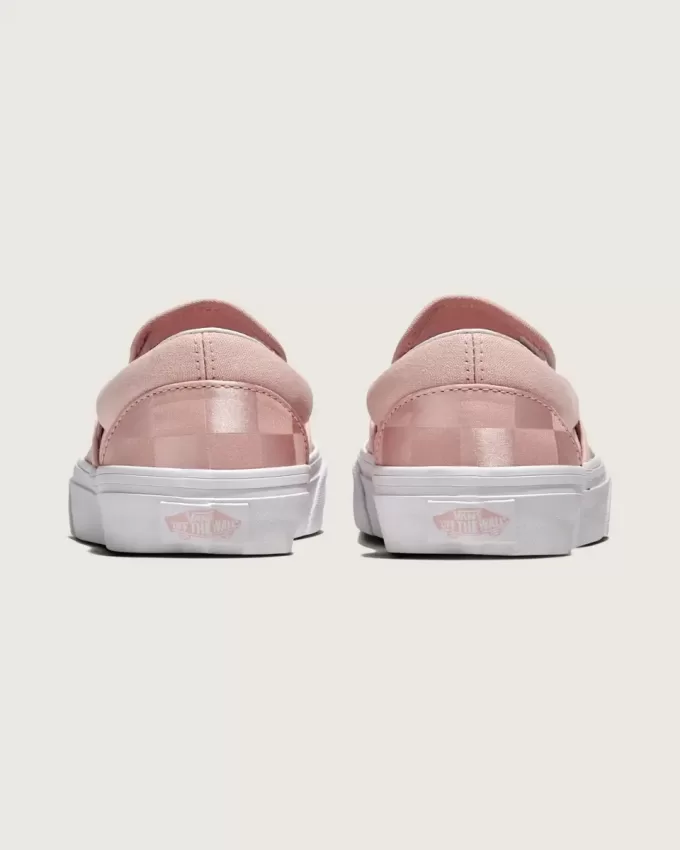 Pantofi clasici din satin cu slip-on