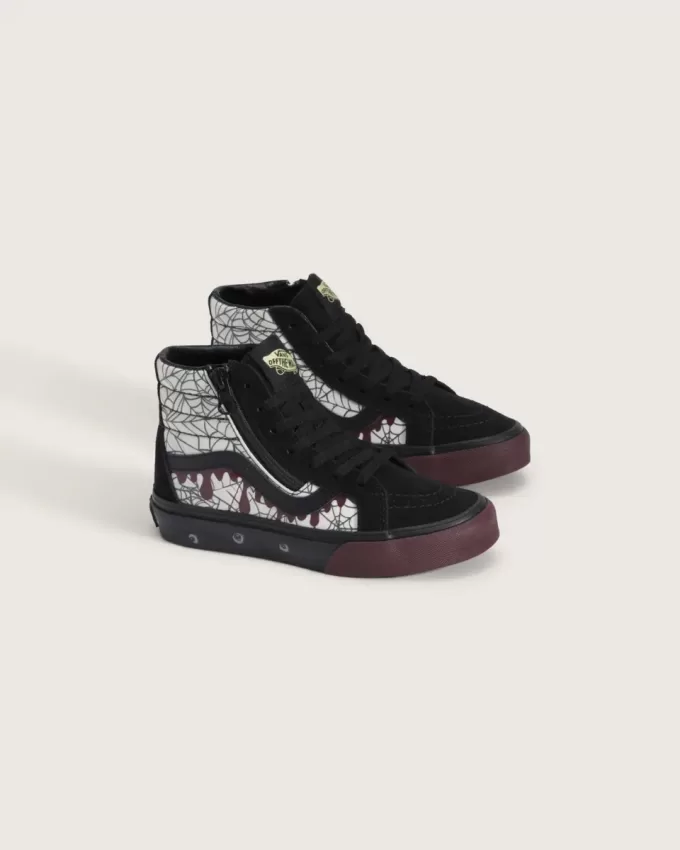Pantofi de Halloween Sk8-Hi Side Zip pentru copii mici Pantofi de Halloween Sk8-Hi Side Zip pentru copii mici