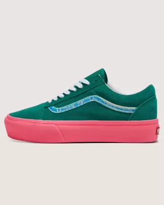 Pantofi din piele intoarsa cu platforma Customs Old Skool