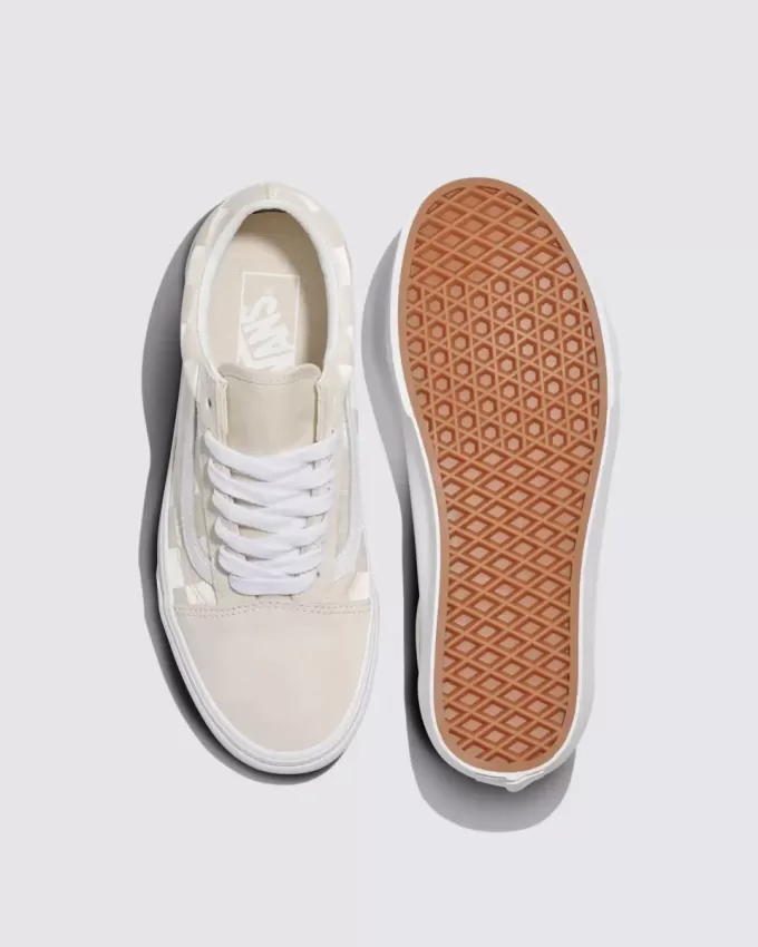Pantofi Old Skool Checkerboard din satin Pantofi Old Skool Checkerboard din satin