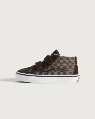 Pantofi Sk8-Mid V Checkerboard pentru copii mici