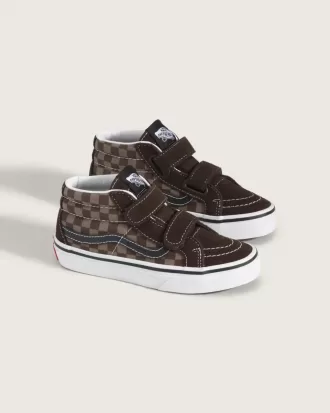 Pantofi Sk8-Mid V Checkerboard pentru copii mici