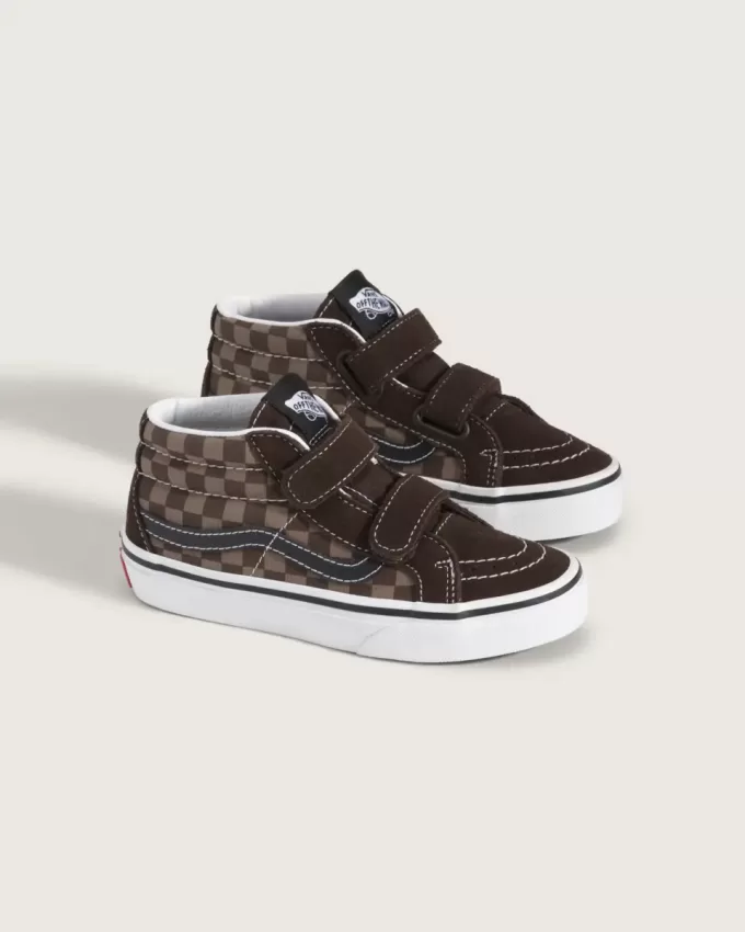 Pantofi Sk8-Mid V Checkerboard pentru copii mici Pantofi Sk8-Mid V Checkerboard pentru copii mici
