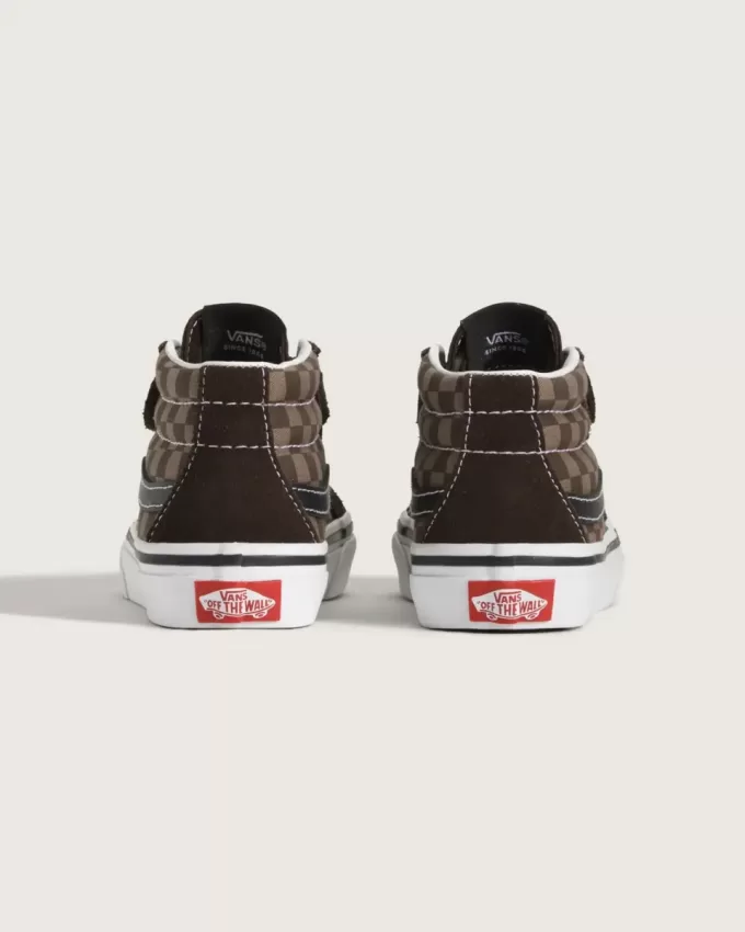 Pantofi Sk8-Mid V Checkerboard pentru copii mici Pantofi Sk8-Mid V Checkerboard pentru copii mici