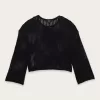 Pulover Crop Crew Mila Open Knit Pulover Crop Crew Mila Open Knit
