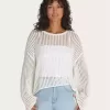 Pulover Crop Crew Mila Open Knit Pulover Crop Crew Mila Open Knit