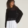 Pulover Crop Crew Mila Open Knit Pulover Crop Crew Mila Open Knit