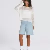 Pulover Crop Crew Mila Open Knit Pulover Crop Crew Mila Open Knit