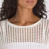 Pulover Crop Crew Mila Open Knit Pulover Crop Crew Mila Open Knit