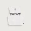 Tank top crop cu plăci de șah