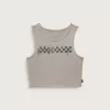 Tank top crop cu plăci de șah Tank top crop cu plăci de șah