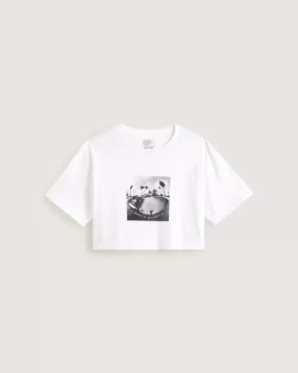 Tricou Crop Relaxat Rhythm