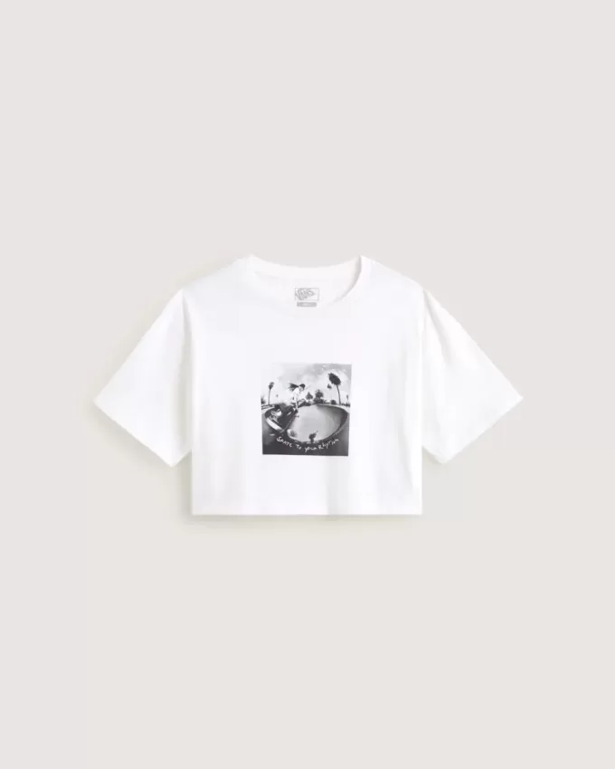 Tricou Crop Relaxat Rhythm