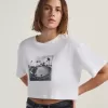 Tricou Crop Relaxat Rhythm