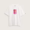 Tricou cu decor floral Tricou cu decor floral