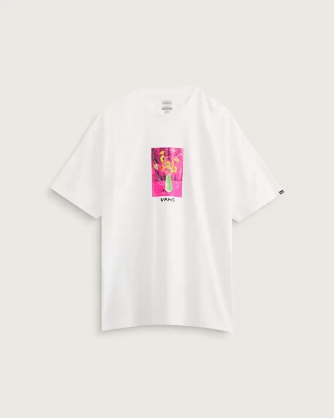 Tricou cu decor floral Tricou cu decor floral