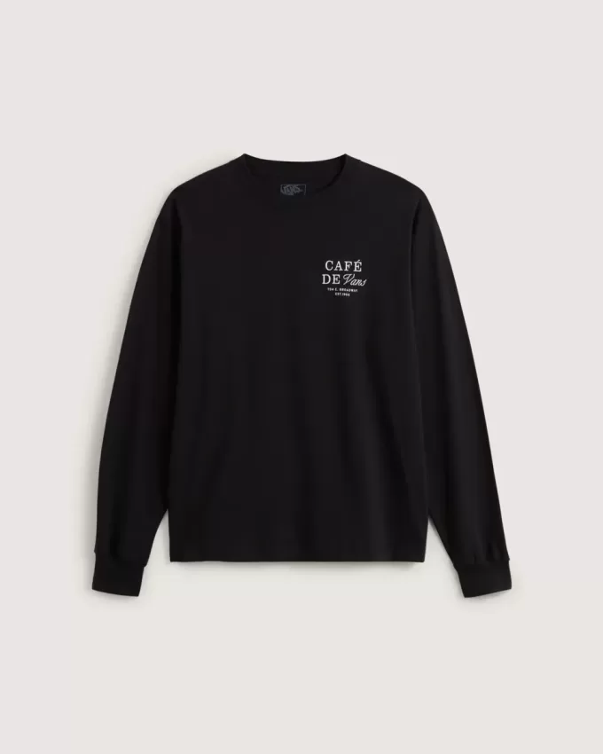 Tricou cu mânecă lungă Cafe Vans Tricou cu mânecă lungă Cafe Vans