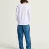 Tricou cu mânecă lungă cu logo pe piept stâng Tricou cu mânecă lungă cu logo pe piept stâng