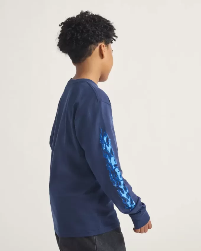 Tricou cu mânecă lungă Vans Inferno pentru copii Tricou cu mânecă lungă Vans Inferno pentru copii