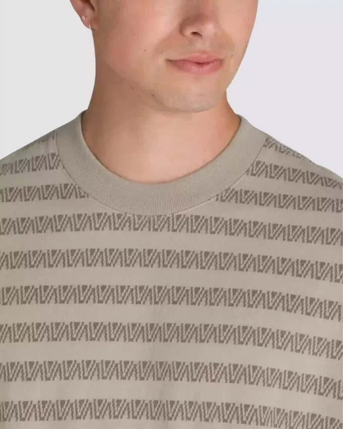 Tricou din tricot Palmer Jacquard