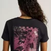 Tricou Negativ Floral Crop Tricou Negativ Floral Crop