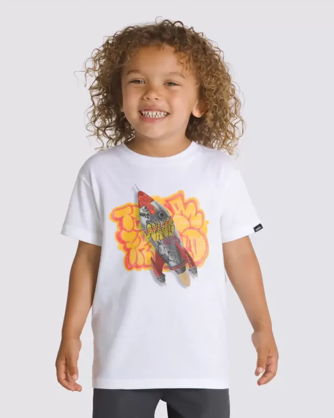 Tricou pentru copii mici Grafitti Rocket Tricou pentru copii mici Grafitti Rocket