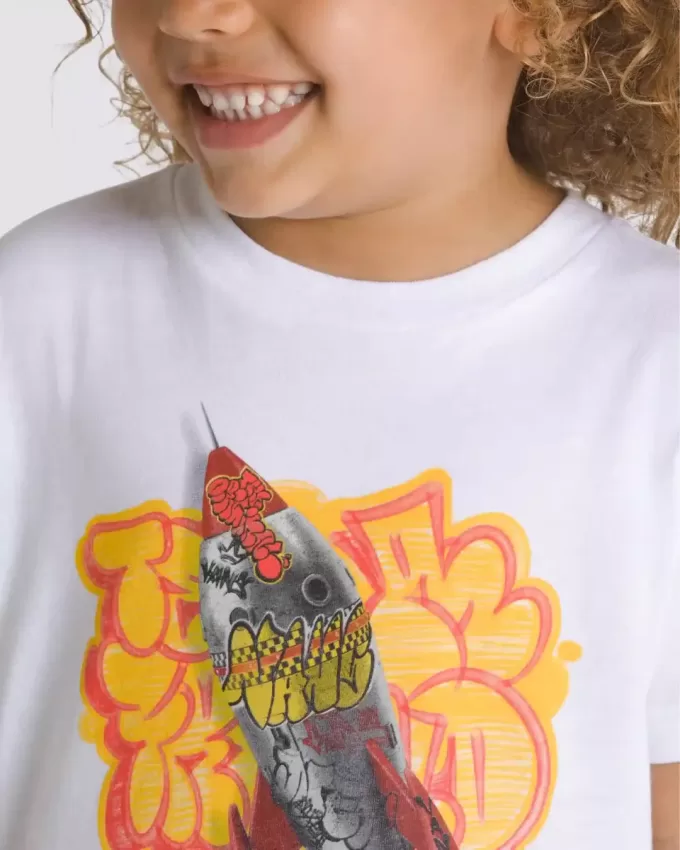 Tricou pentru copii mici Grafitti Rocket Tricou pentru copii mici Grafitti Rocket