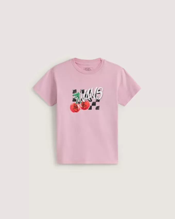 Tricou pentru copii Micuți Checker Cherries Tricou pentru copii Micuți Checker Cherries