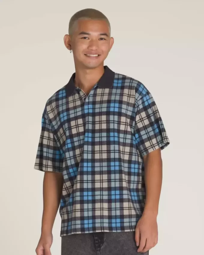 Tricou polo Bellmoor în carouri Tricou polo Bellmoor în carouri