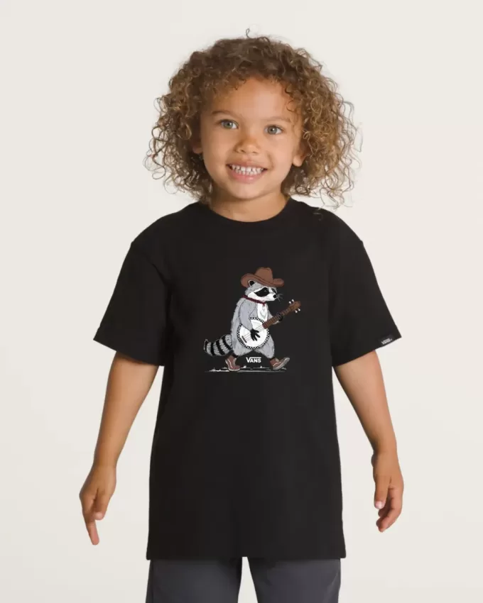Tricou Racoon Banjo pentru copii mici Tricou Racoon Banjo pentru copii mici