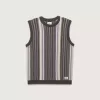 Vestă de pulover cu dungi premium Vestă de pulover cu dungi premium